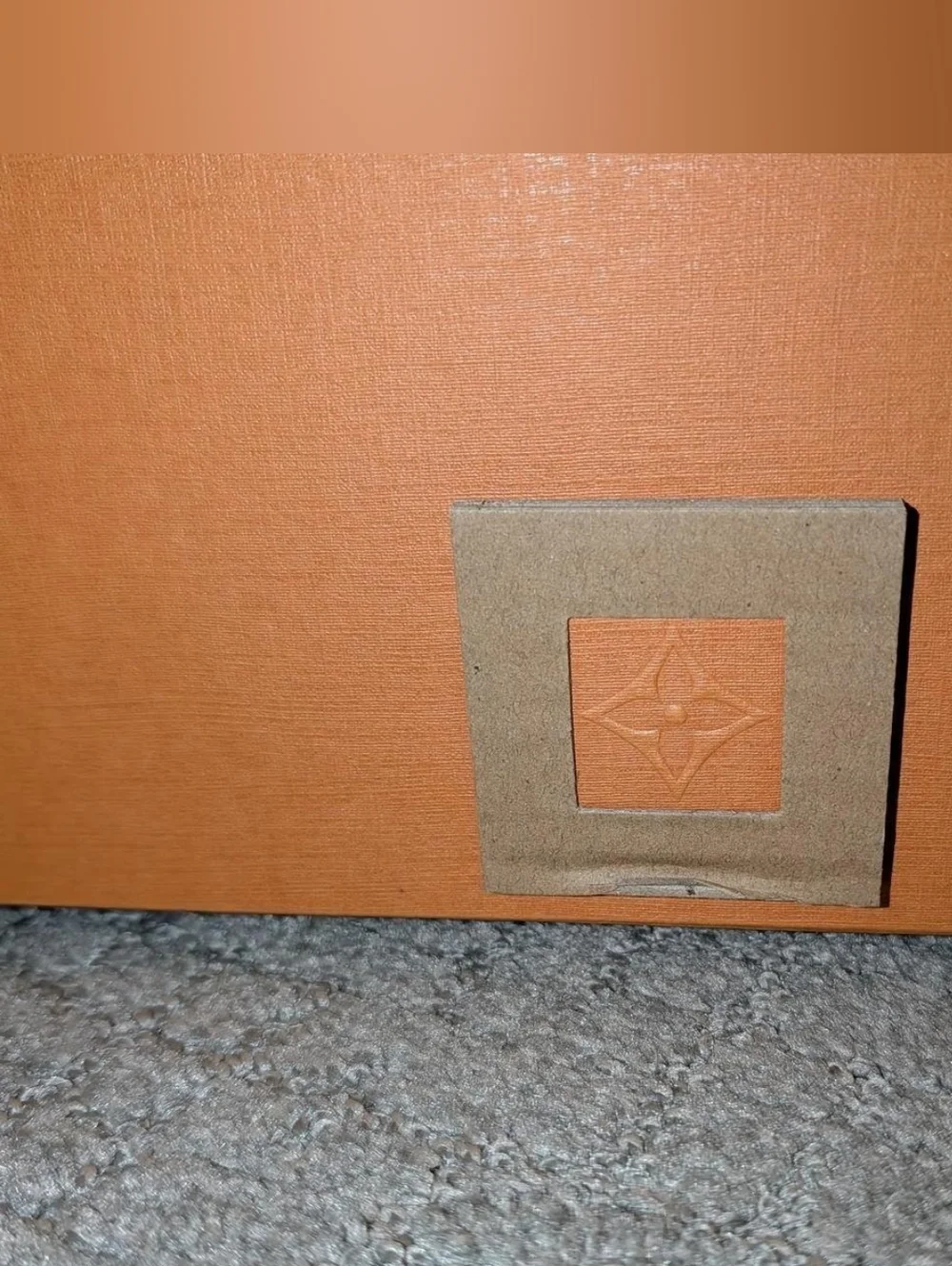 Louis Vuitton Orange Signature LG Box And Gift Bag 